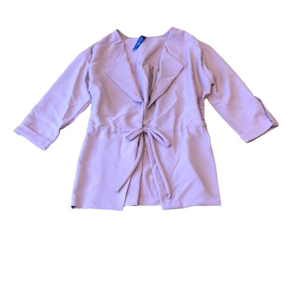 Pink Drawstring Jacket Waist Lightweight Pink - Picture 3 of 7
